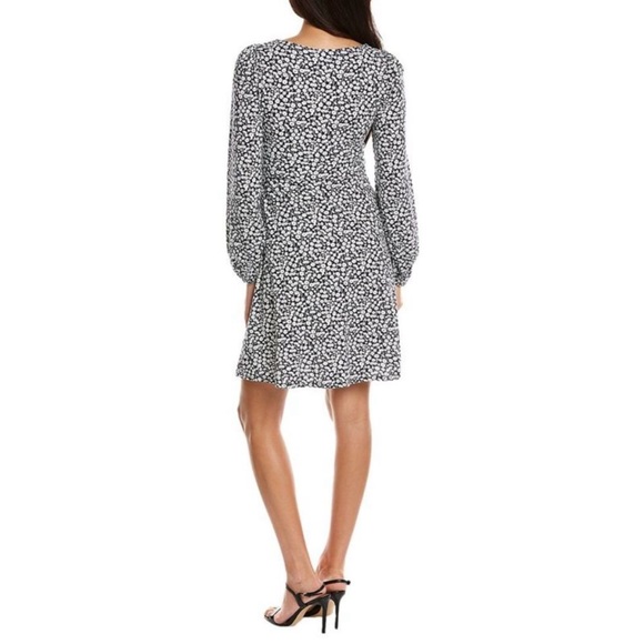 NWT Boden Button Front Jersey Mini Dress Floral French Navy Tulip Spring Size 4P - Picture 2 of 13